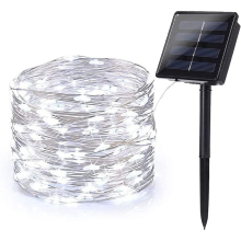 Solar String Lights,22M 200 LED Outdoor Garden Lights Waterproof 8 Modes Solar Lamp Decoration Light for Garden Yard Home Christmas Party,Cool White