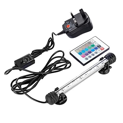 YOPOTIKA LED Aquarium Light Submersible RGB Color Changing Fish Tank