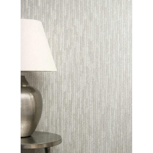 Crown Bergamo Leather Texture Silver Light Grey Wallpaper