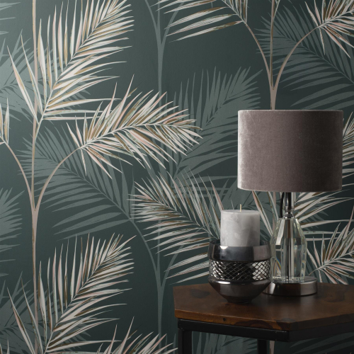 Fine Decor Fine Decor South Beach Emerald Wallpaper FD42679 1