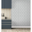 Crown Metro Tile Wallpaper Crown Grey Silver Metallic Textured Vinyl Glitter 7