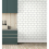 Crown Metro Tile Wallpaper Crown Silver White Metallic Textured Vinyl Glitter 6