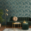 Fine Decor Fine Decor Cascade Leaf Emerald Gold Wallpaper FD42840 3