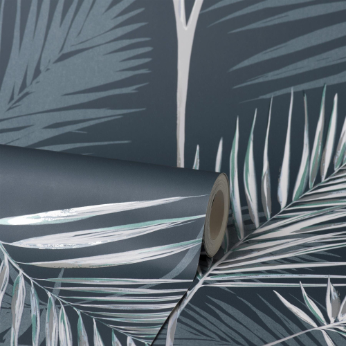 Fine Decor Fine Decor South Beach Navy Wallpaper FD42681 1