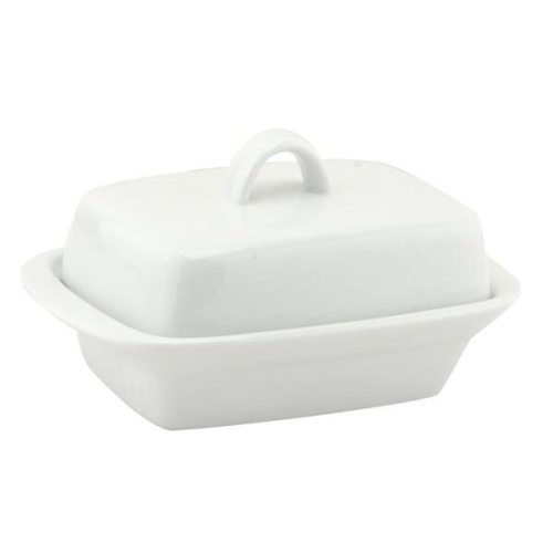 Apollo Ceramic Deep Butter Dish A8766 - Lidded, Keeps Butter Soft & Spreadable, Dishwasher Safe, Classic Design