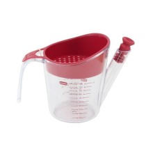 500ml Gravy Fat Separator Jug Lump Bits Filter Measuring Strainer Heat-Resistant