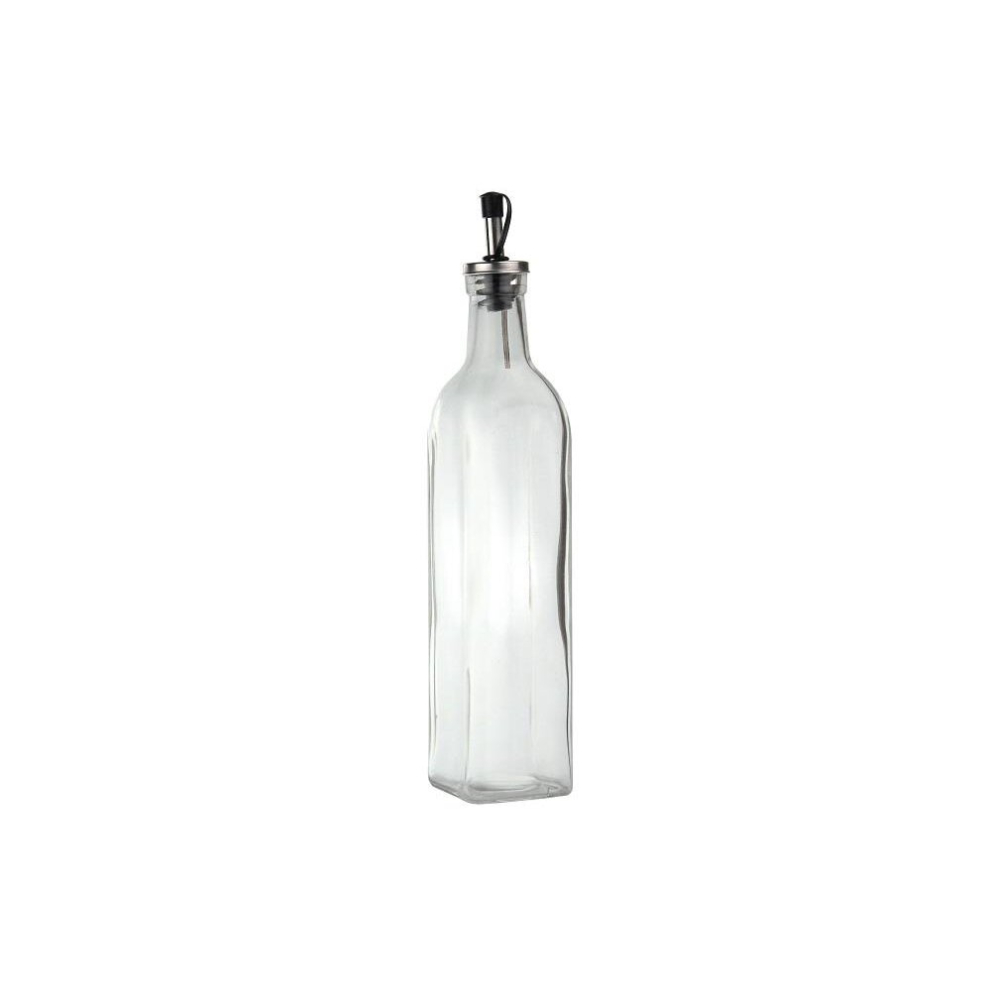 Clear Glass Olive Cooking Oil Pourer Dispenser Kitchen Seasoning Drizzle Bottle