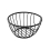 Black Flat Iron Metal Round Fruit Storage Basket Bowl Holder Kitchen Stand Rack 1