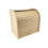 Rubber Wood Double Decker Bread Bin Kitchen Food Storage Roll Top Container New 1