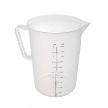 Polypropylene Measuring Jug 5 Litres Clear