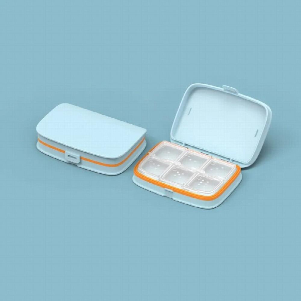 Weekly Pill Box Travel Pill Case Splitter Foldable Pill Organizer Medicine Box with Seal Ring Moisture proof Tablet Dispenser