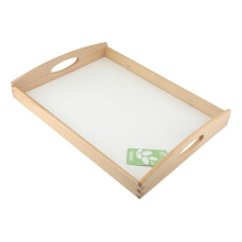 Beech Tray With White Base