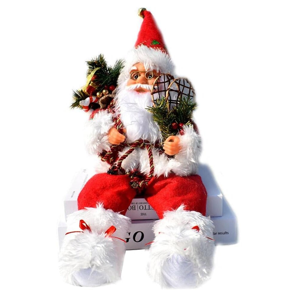 Sitting Santa Claus Christmas Ornament - 57cm - Indoor and Outdoor Use - Red