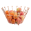 Stylish Copper Wire Finish Fruit Basket Crown Large Table Decoration 32Cm 3