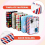 5pcs Candy Tin Rectangular Storage Boxes Christmas Gift Tin Xmas Tinplate Storage Boxes Tin Boxes with Hinged Lids 5