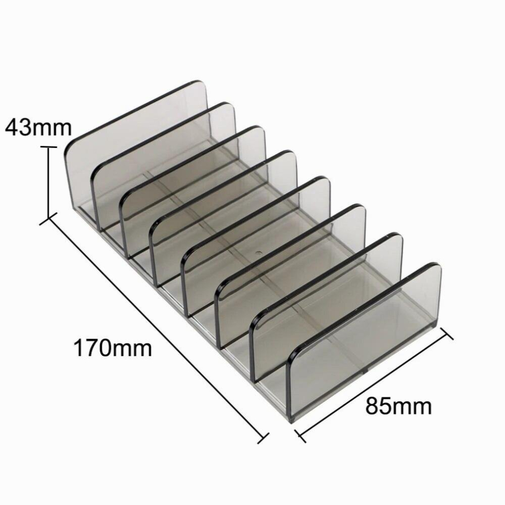Multicoloured Powder Cake Storage Box Eyeshadow Palette Organizer 7 Grids Powder Cake Storage Box Makeup Tools Compartment Holder For Women