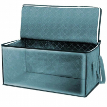 Non-woven Folding Storage Box Storage Bag Wardrobe Clothes Organizer Case With Zipper For Toys Quilt Storage Box Clear Window