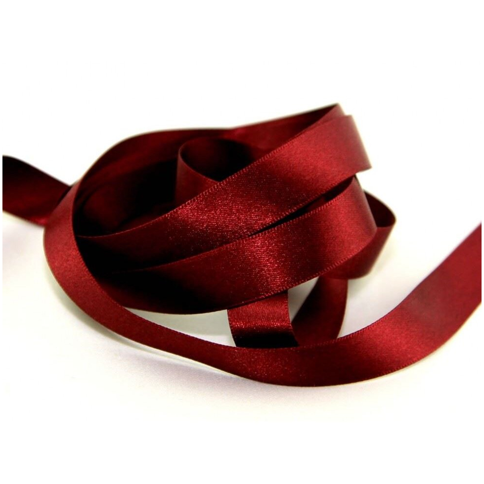 Berisfords Double Faced Satin Ribbon 405 - 7Mm - Per Metre Burgundy