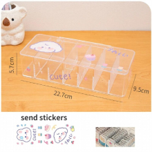 Beauty Lens Storage Box Daily Disposable Lens Cabinet Multi-grid Large-capacity Eye Rack Transparent Storage Box
