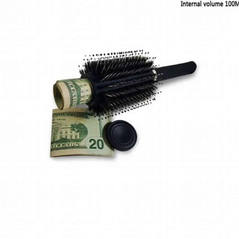 Unisex Multicoloured Hair Brush Comb Secret Stash Hollow Box Hidden Secret Hair Comb Safe Box Hidden Diversion Secret Hiding Money Jewelry Storage