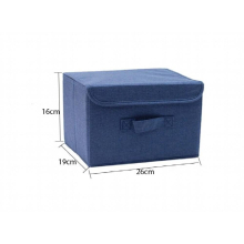 Folding Storage Box With Lids Cotton Linen Storage Boxes Used to Store Toys Clothes Paper and Books Organizers