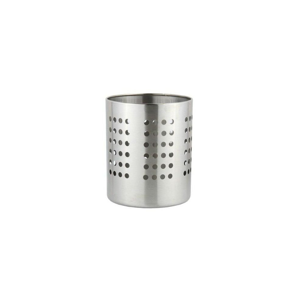 Utensils Holder Chrome Stainless Steel Cutlery Holder Caddy Stand Organiser Rack - Image 6