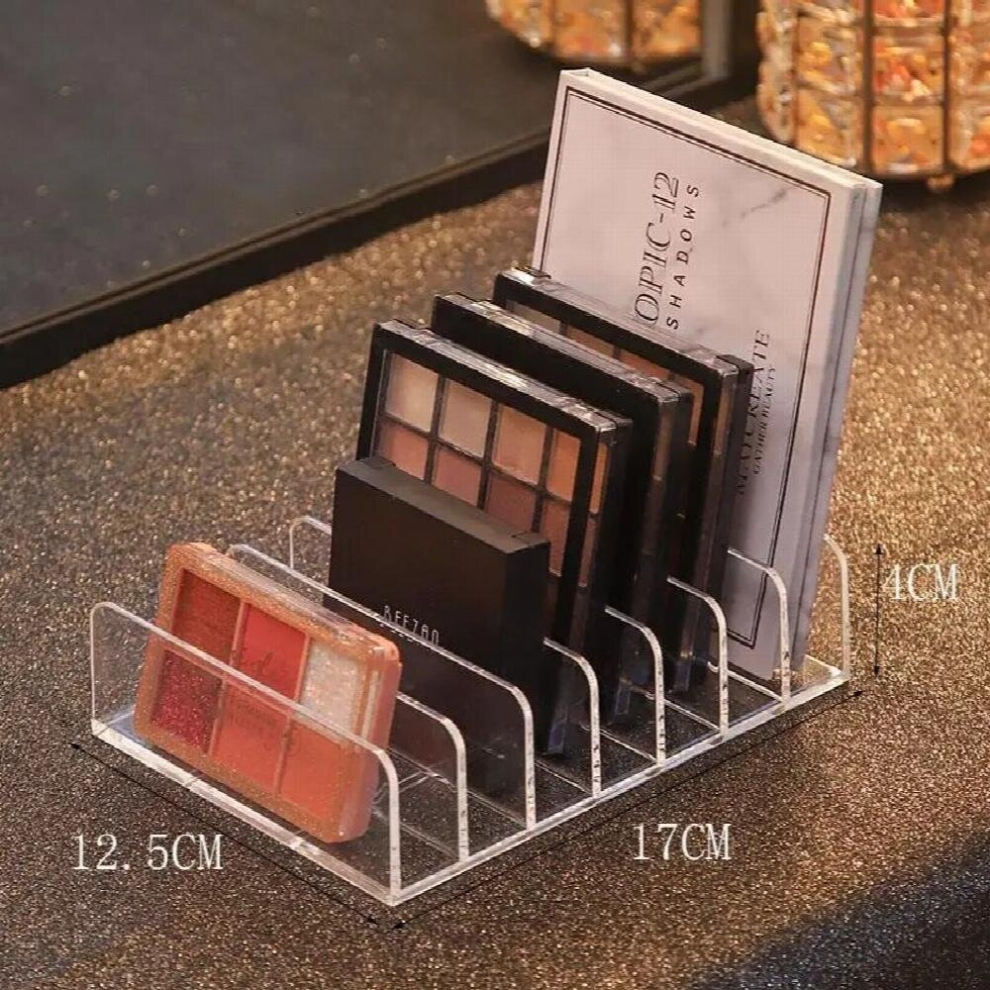7-Grid Plastic Makeup Blush Cosmetics Storage Shelf Desktop Multi-cell Display Box Eye Shadow Tray Box Makeup Organizer-image-OPC-PCS5YG2-NEW