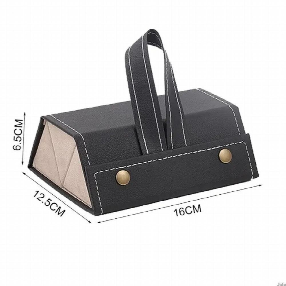 3/5 Slots Sunglasses Organizer Pu Leather Case Portable Eyeglasses Storage Display Home Decor Folding Glasses Storage