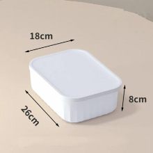 Household Storage Organizers for Cabinets Wardrobe Thicken Plastic Makeup Clothes Sundries Storage Box with Dust-Proof Cover