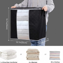 Fabric Storage Boxes Foldable Cloth Storage Box High Fabric Clothes Wardrobe Organizer Bedroom Closet Living Room Box