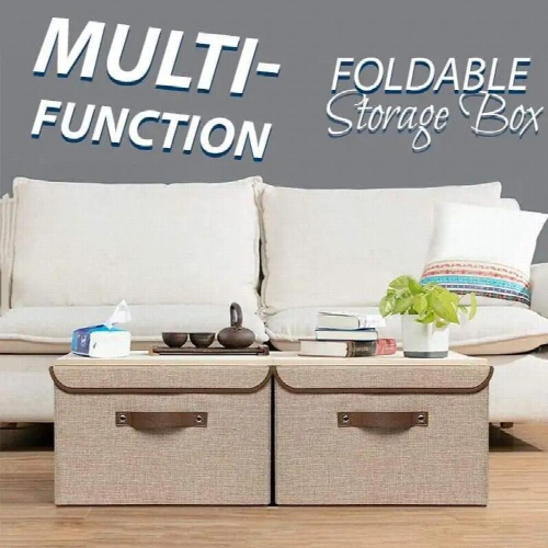 Multi-function Foldable Storage Box Multipurpose Collapsible Storage Organizer With Lid Portable Storage Bag Clothing and groce 2
