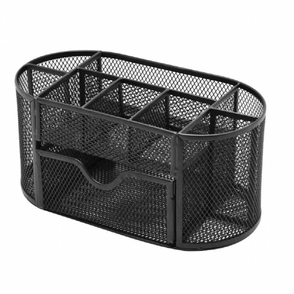 Metal Pen Holder Pen Barrel Student Multi-Functional Stationery Creative Desktop Iron Net Nine Grid Combination Storage Box-image-OPC-PCS5ZBS-NEW