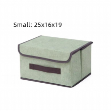 Fabric Foldable Storage Box Household Supplies Clothing Underwear Sock and Kid Toy Storage Box Cosmetics Storage Basket With Lid