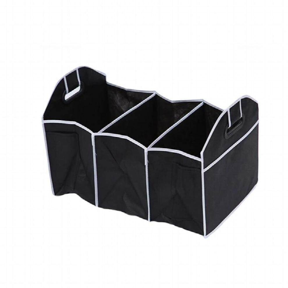 Collapsible Car Trunk Organizer Toys Food Storage Bag Truck Cargo Container Bags Box Car Stowing Styling Auto Accessories Black 885666900235