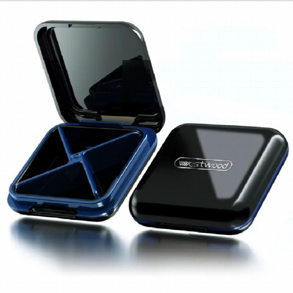 Portable Pill Case 4 Gird Medicine Pill Box Organizer Storage Holder Waterproof Pill Organizer Container