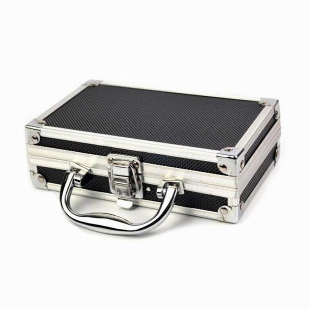 Aluminum Alloy Toolbox Portable Instrument Case File Box Hardware Storage Tool Box Travel Luggage Organizer Case Safety Box 885666902703