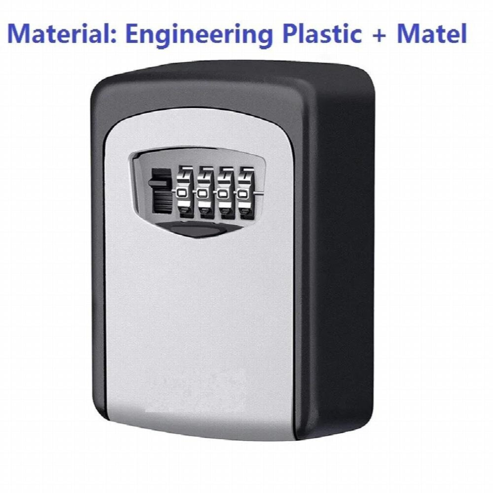 Security Key Lock Box Wall Mount Waterproof Combination 5 Key Safe Box Capacity With Resettable Code House Spare Keys Storage 885666902796