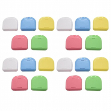Retainer Case 20Pcs Mouth Guard Case Orthodontic Retainer Box Denture Storage Container