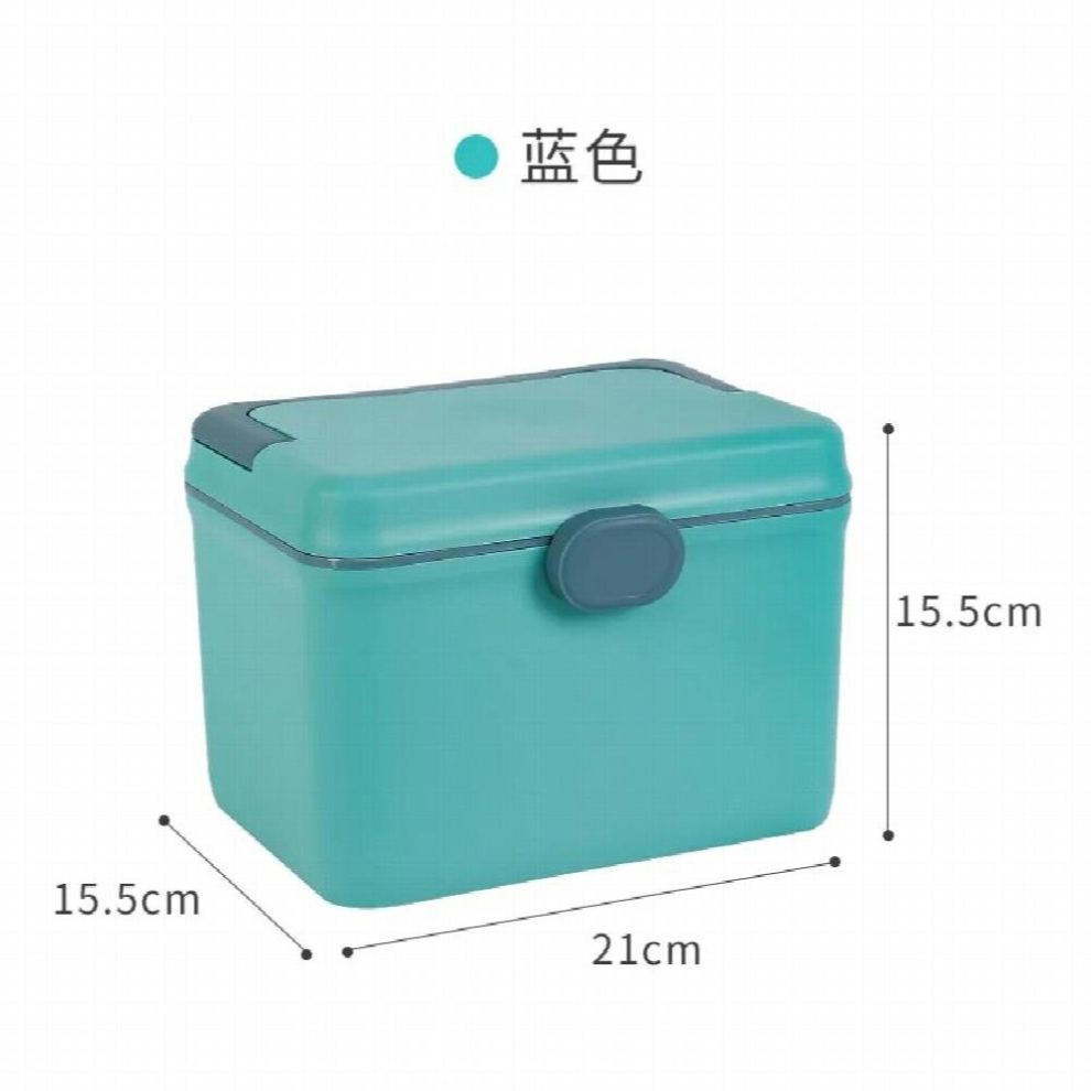 Multicoloured Large Capacity Family Medicine Organizer Box 2 Layers Plastic Portable First Aid Kit Medical Storage Container Emergency Kit Box