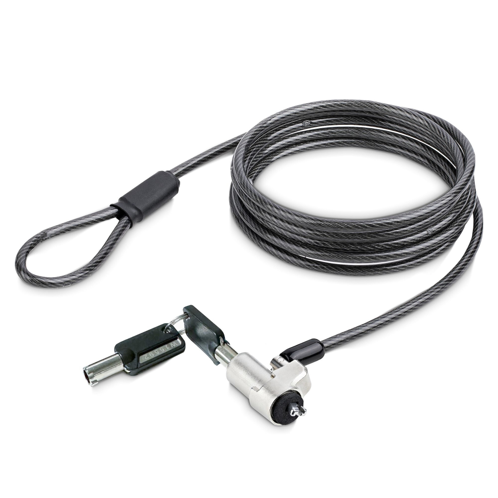 Startech.com Laptop Cable Lock 6Ft Compatible With Noble Wedge; Laptop Cable Lock, 6Ft (2M), Anti-Theft Keyed Lock, Secu