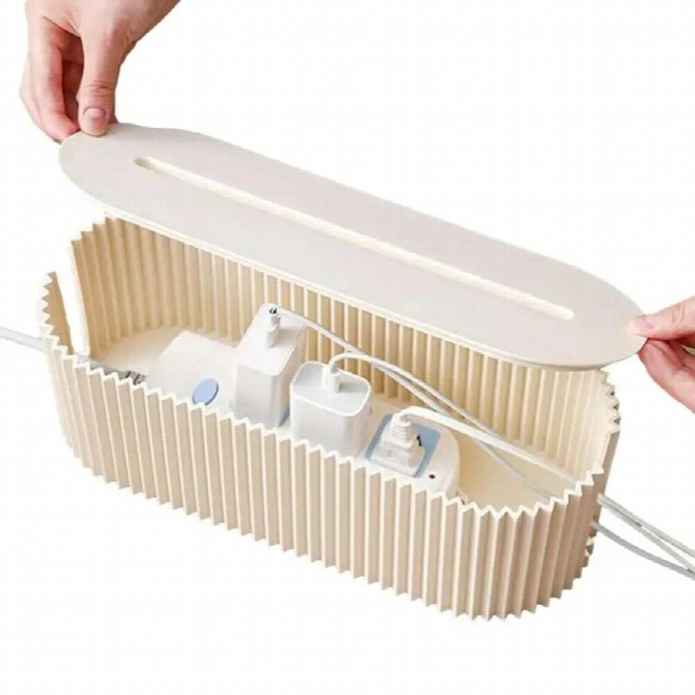 Cable Management Box Large Cord Organizer Box To Hide Power Strip & Under Desk,Tv Computer Wires Cable Organizer Hider Box 885666913969