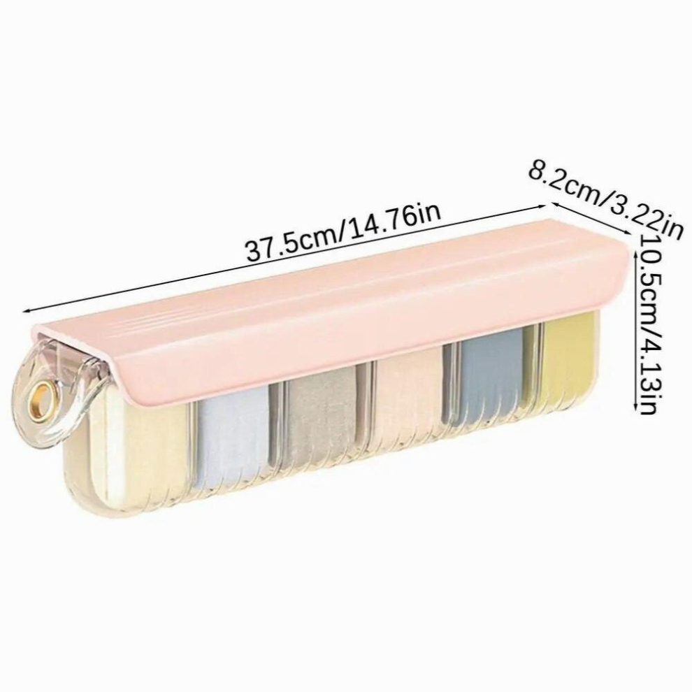 Wall Mount Transparent Storage Box Rack For Socks Underwear Pants Bras SocStorage Box Closet Bedroom Storage Organizer-image-OPC-PCS67CP-NEW