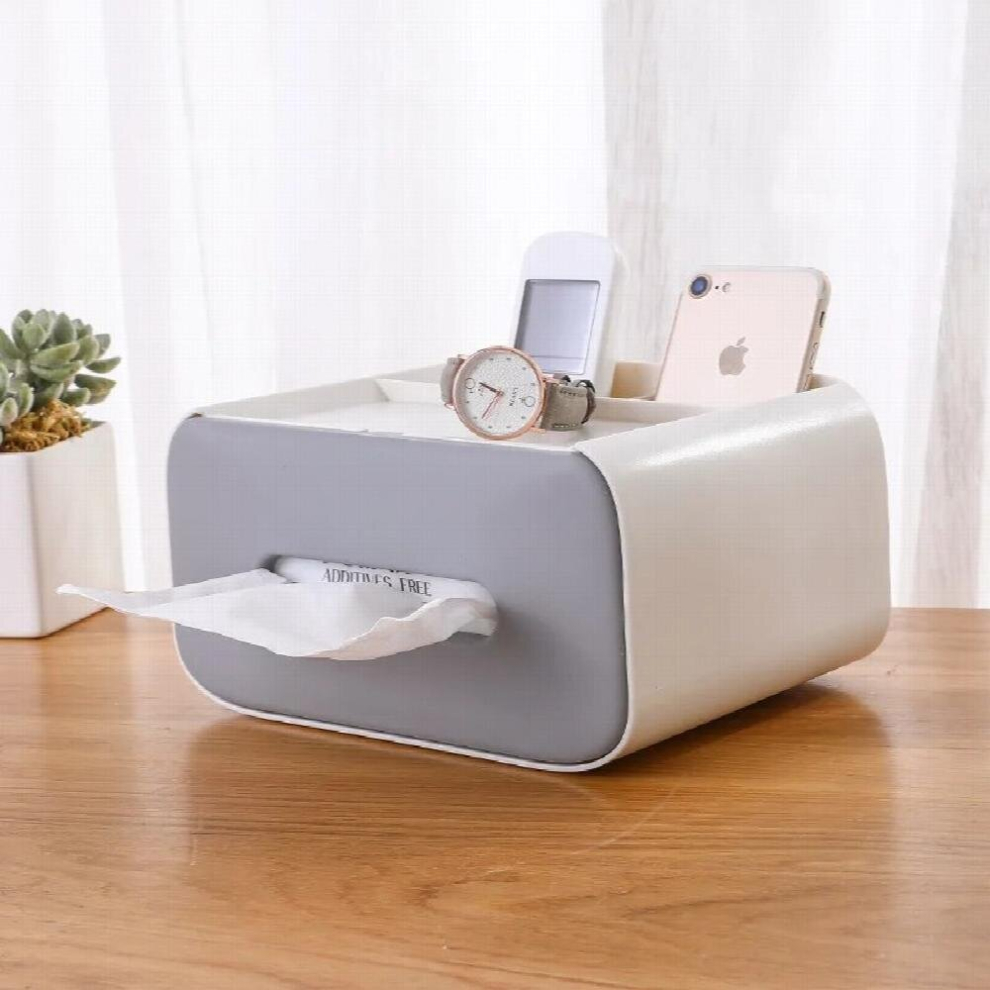 Nordic Ins Wind Multi-Functional Tissue Box Car Suction Creative Storage Desktop Household Organizer Multicoloured 885666914614