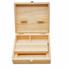 Wood Rolling Box Cigarette Smoking Stash Box Case Cigarette Rolling Tray Wood Smoking Pipe Herb Box Case