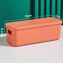 Thicken Plastic Debris Storage Box With Lid Desktop Toy Snack Cosmetics Organizers Wardrobe Clothing Storage Boxes