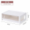 Combined Drawer Type Finishing Box Stackable with Transparency Cover Underwear Storage Box Wardrobe Dustproof Grid Storage Box 1