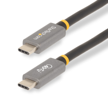 StarTech.com 3ft (1m) USB4 Cable, USB-IF Certified USB-C Cable, 40 Gbps, USB Type-C Data Transfer Cable, 100W Power Deli