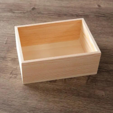 Uncovered Wooden Box Solid Wood Pallet Box Rectangular Pine Pot Vegetable Storage Box with Hand Gift Empty Box