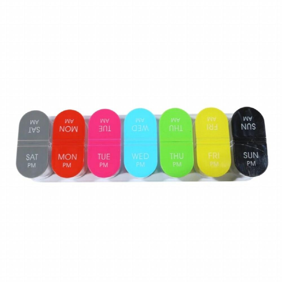 7 Weekly Pill Box Removable Night Pill Container Medicine Box Portable Pill Dispenser Moisture Proof Splitter Organizer