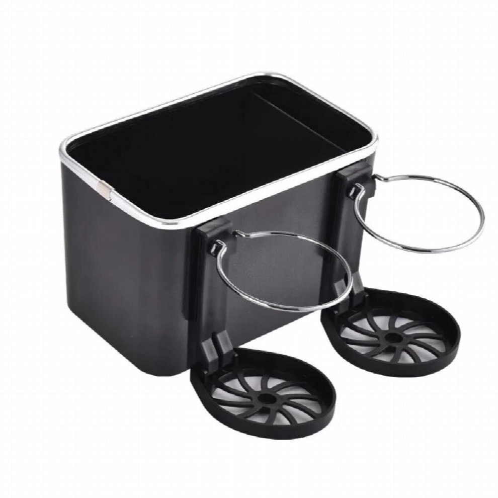 Car Armrest Box Installation Water Cup Holder Vehicle Suction Box Storage Box Multifunctional Automobile Armrest Box Black 885666922220